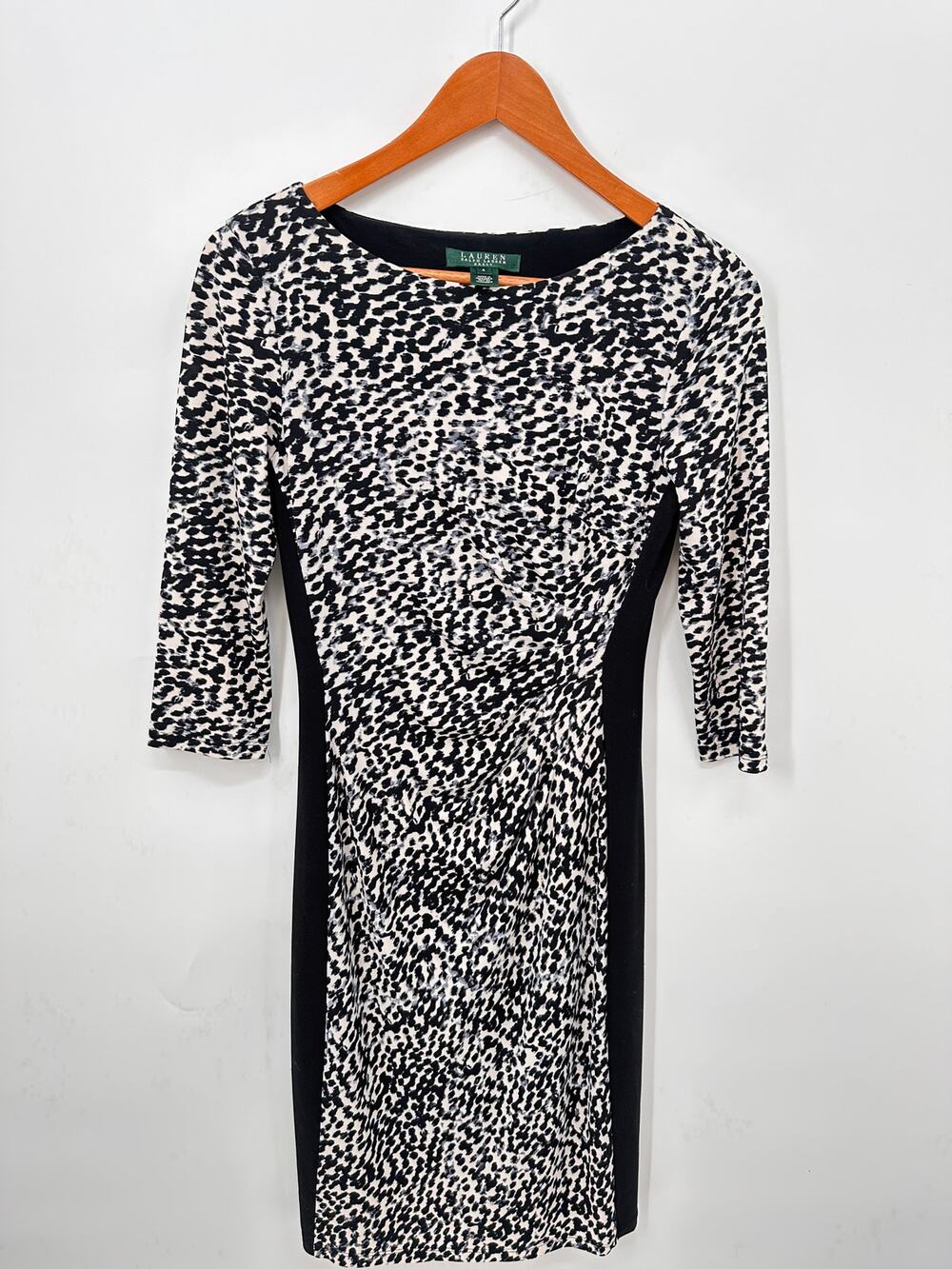 Lauren Ralph Lauren Sheath 3/4 Sleeve Knee Legnth Dress // 4